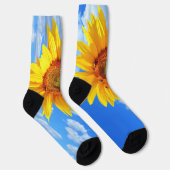 Zonnebloemen en bijen Socks Blue Sky Sokken (Rechts)