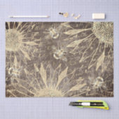 zonnebloemen en bijen tissuepapier (Craft)