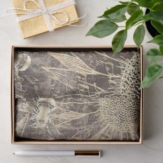 zonnebloemen en bijen tissuepapier (Geschenk)