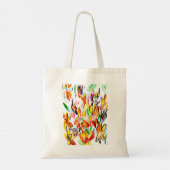 Zonnebloemen en bijen  tote bag (Achterkant)