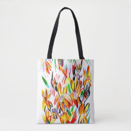 Zonnebloemen en bijen tote bag