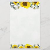 Zonnebloemen en bijen Vrijgezellenfeest Advice Wis (Achterkant)