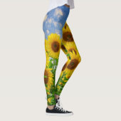 Zonnebloemen en blauwe hemdjes Summer Field Leggings (Rechts)