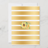 Zonnebloemen en Bourbon voor ik verloving doe Kaart (Achterkant)