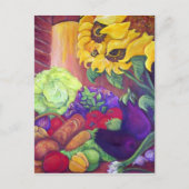 Zonnebloemen en Briefkaart van Veggies (Voorkant)