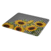 Zonnebloemen en buffelstaarten snijplank (Hoek)