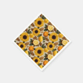 Zonnebloemen en Citrus Autumn Home Decor Servet (Hoek)