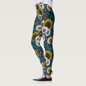 Zonnebloemen en dagbladen, zomertuin 2 leggings (Links)