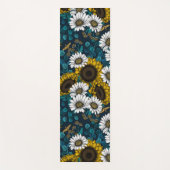 Zonnebloemen en dagbladen, zomertuin 2 yogamat (Voorkant)