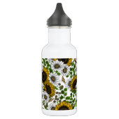 Zonnebloemen en dagbladen, zomertuin 3 waterfles (Links)