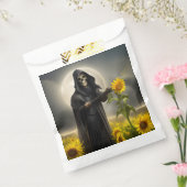 Zonnebloemen en de Grim Reaper Bedankzakje (Gezegeld)