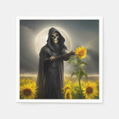 Zonnebloemen en de Grim Reaper Servet (Voorkant)