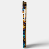Zonnebloemen en decoratieve frame-elementen Case-Mate iPhone case (Achterkant / Links)