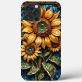 Zonnebloemen en decoratieve Lijsten Case-Mate iPhone Case (Achterkant)