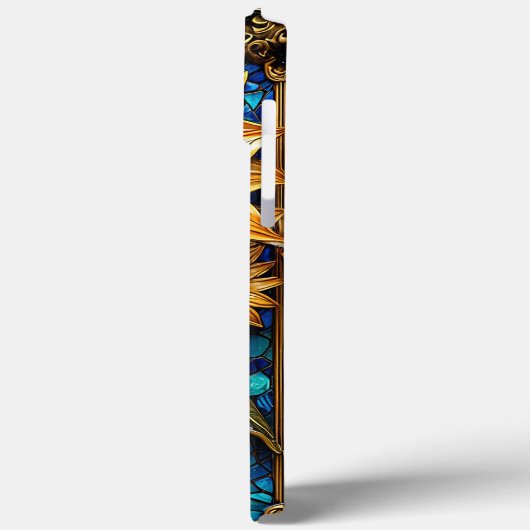 Zonnebloemen en decoratieve Lijsten Case-Mate iPhone Case (Achterkant / Links)