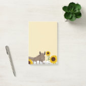 Zonnebloemen en Donkey Post-it® Notes (Kantoor)