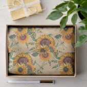 Zonnebloemen en Dragonflies Series Design 6 Tissuepapier (Geschenk)