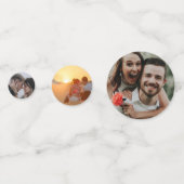 Zonnebloemen en foto's confetti (Achterkanten)