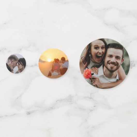 Zonnebloemen en foto's confetti (Achterkanten)