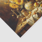 Zonnebloemen en fruit Stilleven Schilderen Decoupa Tissuepapier (Detail)