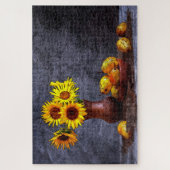 Zonnebloemen en fruitstilstand legpuzzel (Verticaal)