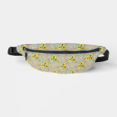 Zonnebloemen en gouden streep patroon Fanny Pack Heuptasje (Voorkant)