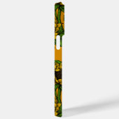 Zonnebloemen en goudvinken op sinaasappel Case-Mate iPhone case (Achterkant / Rechts)