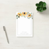Zonnebloemen en Grieks gepersonaliseerd Post-it® Notes (Kantoor)