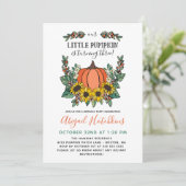 Zonnebloemen en herfst Toddler Birthday Party Kaart (Staand voorkant)