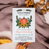 Zonnebloemen en herfst Toddler Birthday Party Kaart