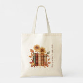 Zonnebloemen en herfstbladeren - Cosy Autumn Readi Tote Bag (Achterkant)