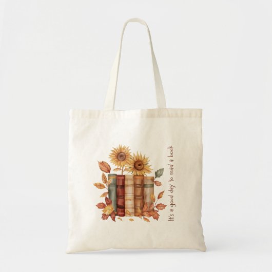 Zonnebloemen en herfstbladeren - Cosy Autumn Readi Tote Bag (Voorkant)