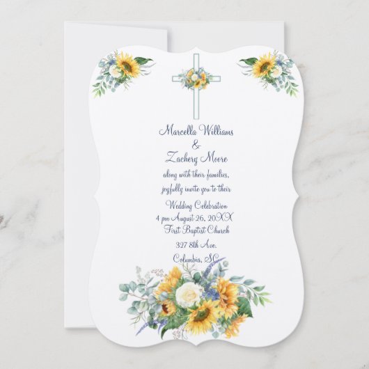 Zonnebloemen en het lied van Salomo Kaart (Voorkant)