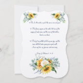 Zonnebloemen en het lied van Salomo Kaart (Achterkant)