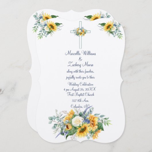 Zonnebloemen en het lied van Salomo Kaart (Voorkant / Achterkant)