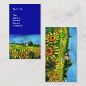 ZONNEBLOEMEN EN HET PLATTELAND IN TOSCANE - ITALIË VISITEKAARTJE (Voorkant / Achterkant)
