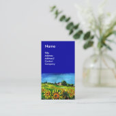 ZONNEBLOEMEN EN HET PLATTELAND IN TOSCANE - ITALIË VISITEKAARTJE (Staand voorkant)