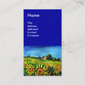 ZONNEBLOEMEN EN HET PLATTELAND IN TOSCANE - ITALIË VISITEKAARTJE (Voorkant)