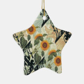 Zonnebloemen en ijzer keramisch ornament (Rechts)