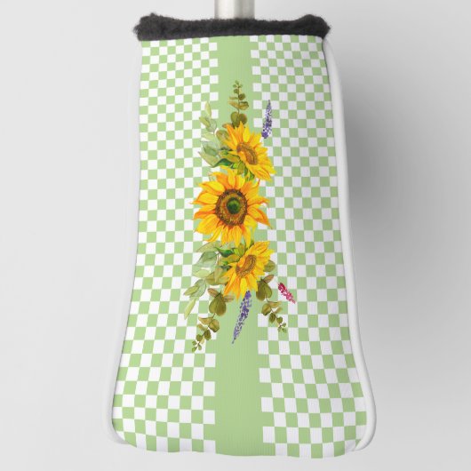 Zonnebloemen en karton golfheadcover (Draai 90)