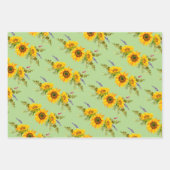 Zonnebloemen en karton Trio Inpakpapier Vel (Voorkant 2)