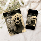 Zonnebloemen en -laarzen Laatste Rodeo Bachelorett Kaart