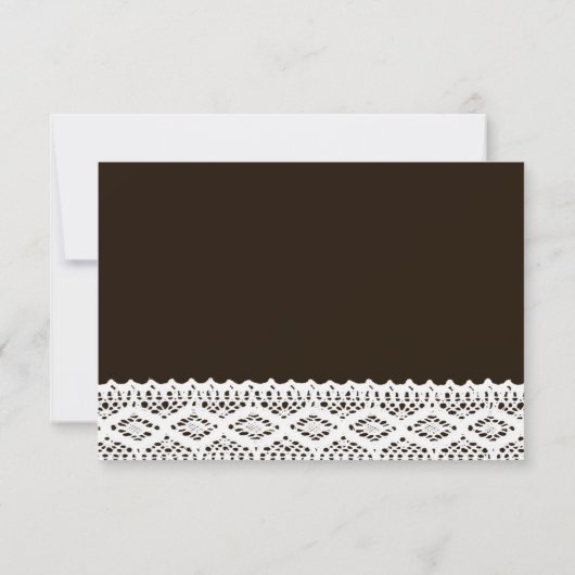 Zonnebloemen en Lace Wedding RSVP (Achterkant)