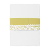 Zonnebloemen en  Lace Wedding Uitnodigingen Wikkel (Achterkant Voorbeeld)