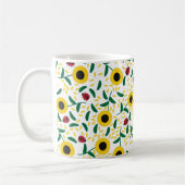 Zonnebloemen en Ladybugs Pattern Koffiemok (Links)
