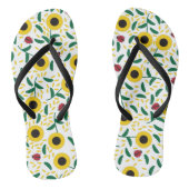 Zonnebloemen en Ladybugs Pattern Teenslippers (Voetbed)