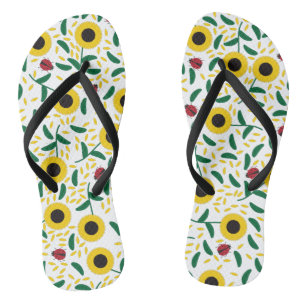 Zonnebloemen en Ladybugs Pattern Teenslippers
