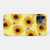 Zonnebloemen en libellen; Case-Mate iPhone case (Achterkant (horizontaal))