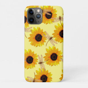 Zonnebloemen en libellen; Case-Mate iPhone case