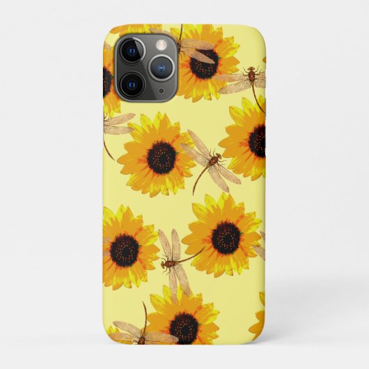 Zonnebloemen en libellen; Case-Mate iPhone case (Achterkant)